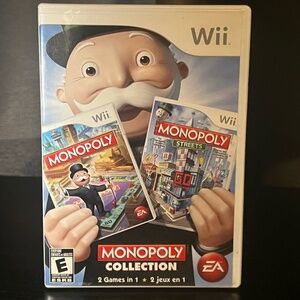 Monopoly Collection (Nintendo Wii, 2011) Complete Cib [Tested]